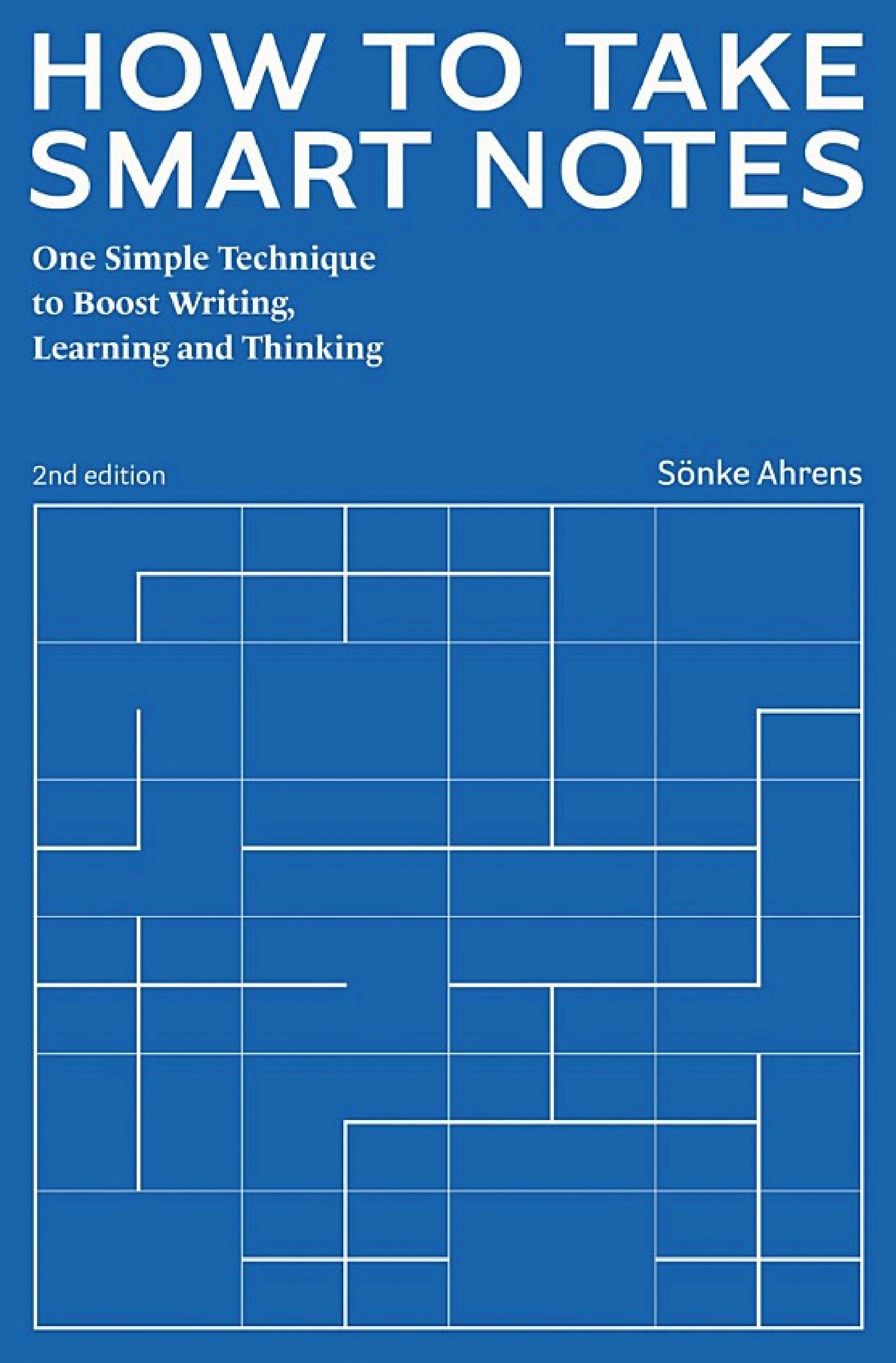 How to Take Smart Notes by Sönke Ahrens — book cover