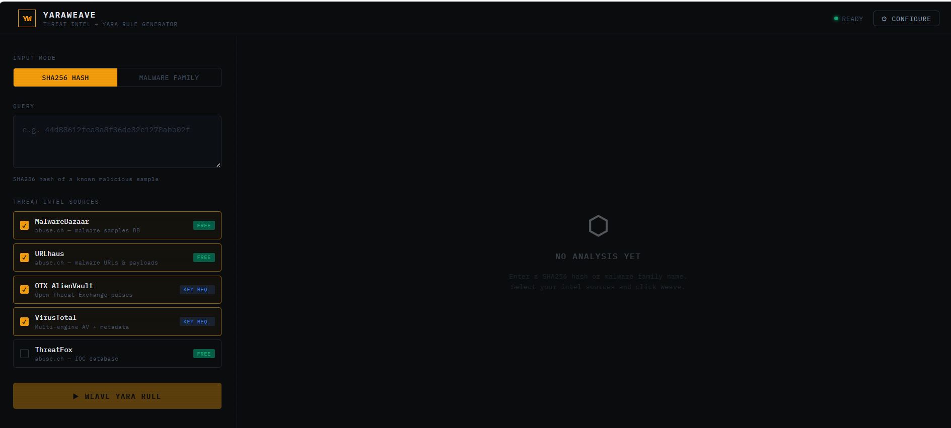 YaraWeave — Threat Intel to YARA Rule Generator